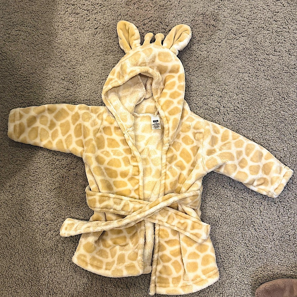 The Softest & Sweetest Giraffe Baby Bath Robe 0-3 Month